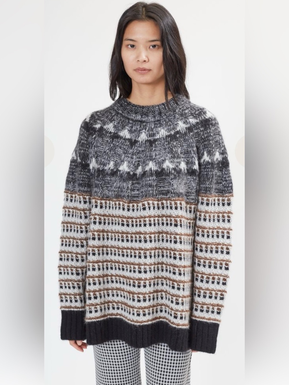 Rachel Comey Bernardo Alpaca Blend Sweater Oversized Long Knit Size Medium - Picture 3 of 8